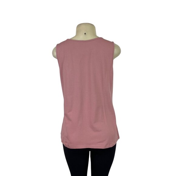 D&co. Women's 2-Piece Dusty Pink Lace Overlay & Sleeveless Tank Set Sz S - Picture 6 of 10